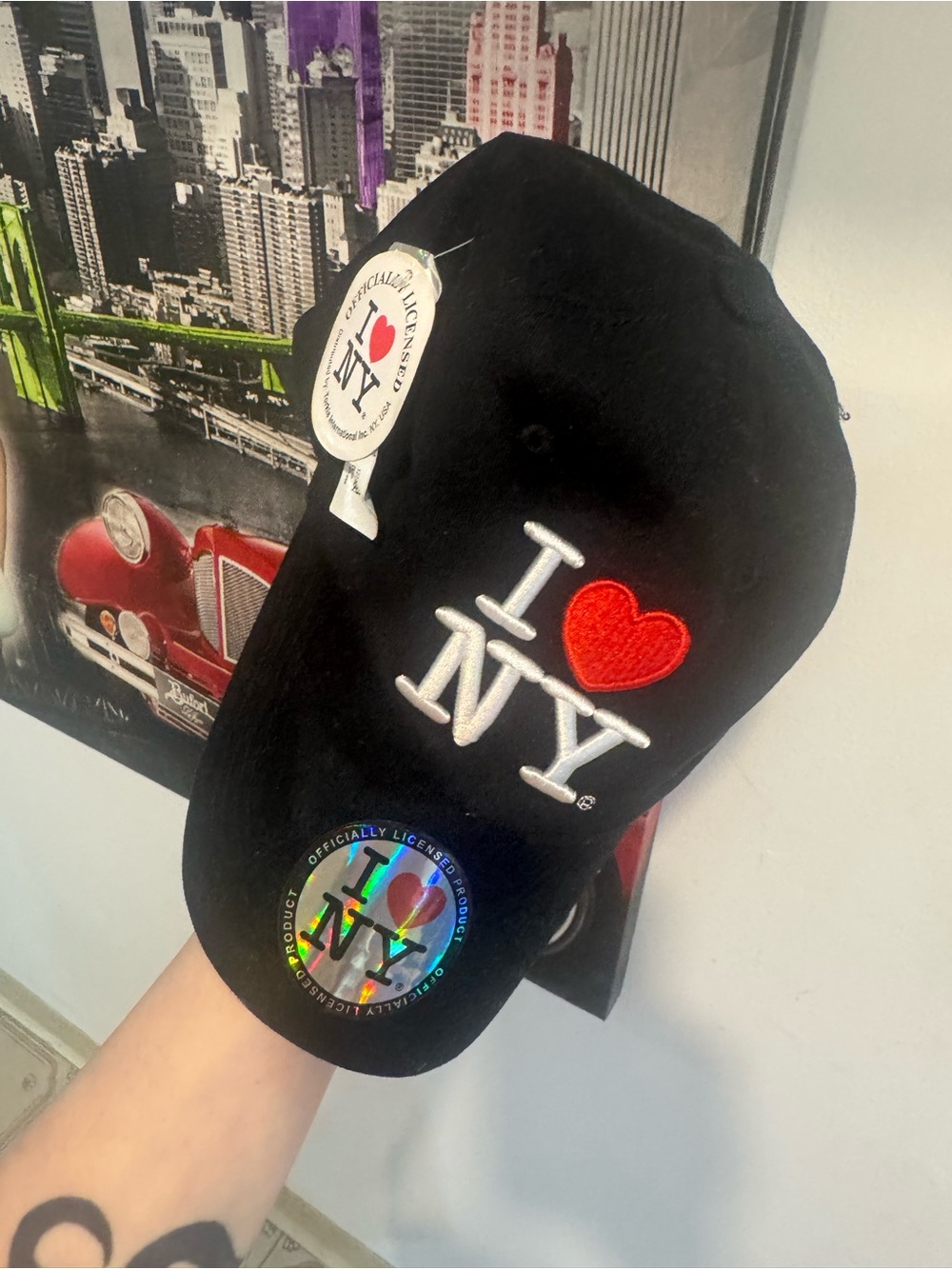 Black I♥️NY Baseball Cap UNISEX